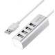 USB-Хаб Hoco HB1 USB Line machine USB to 4xUSB 2.0 Silver